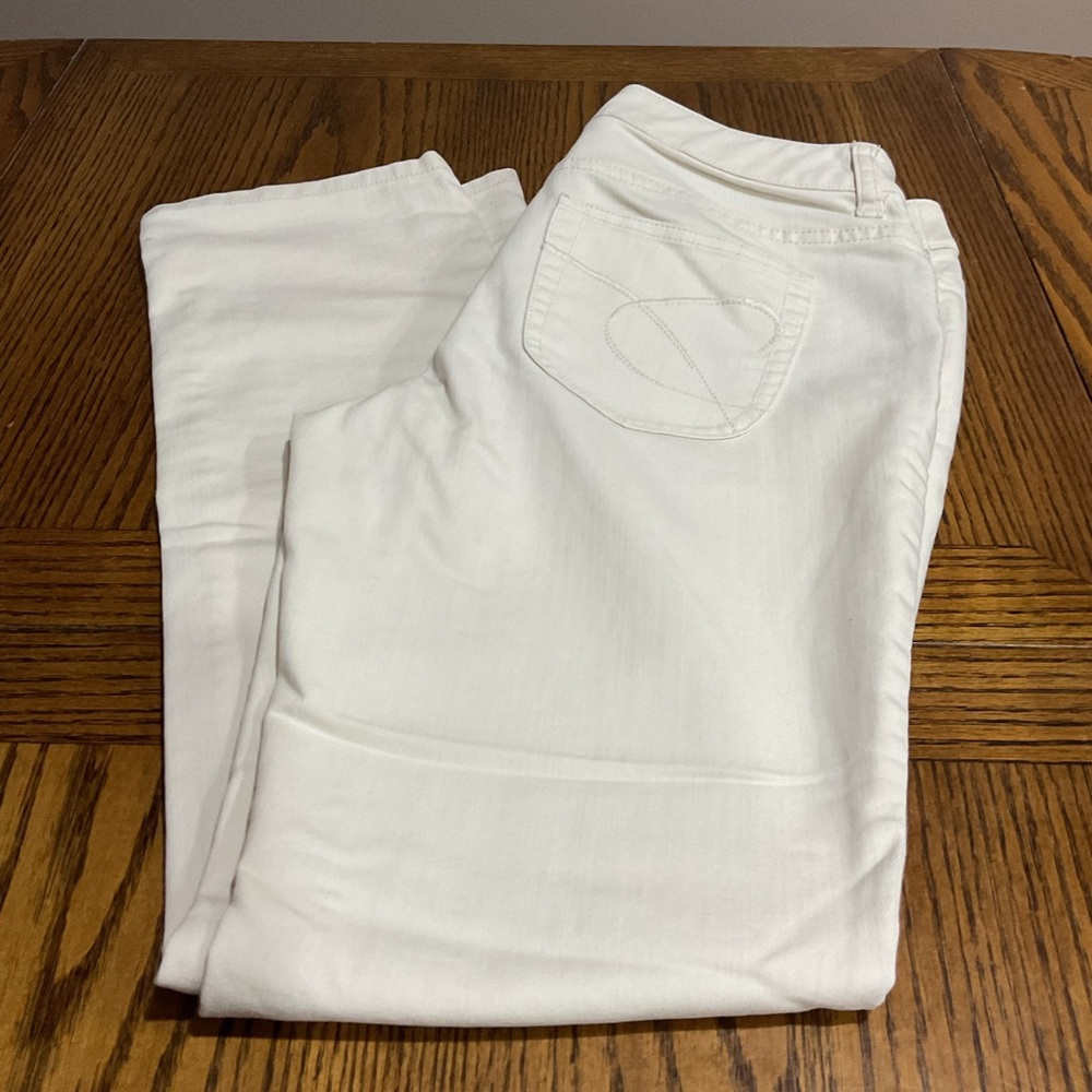 Chico’s white denim jeans women 5